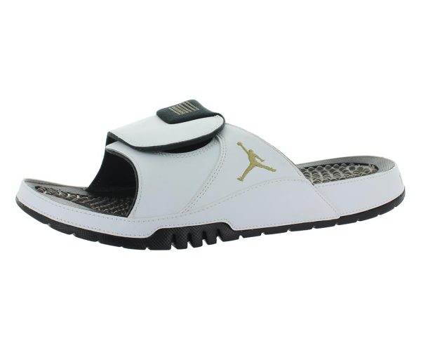 516LVtILh2L.jpg Jordan Hydro XI Men's Slides (FN2452-104, White/Black/Legend Blue)