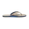 - Pier- Men's Classic Pebbled Nubuck Leather Flip Flop with a Zigzag Deco Strap- No Break Ins, Firm Arch Support, and Cupped