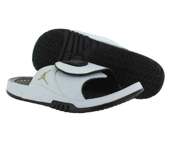 51XyR11kJfL.jpg Jordan Hydro XI Men's Slides (FN2452-104, White/Black/Legend Blue)