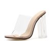 High Heel High Heels Pumps Women Heels Clear Transparent Shoes Sandals Ladies Slippers Block Heel Women Shoes(4.5 UK) High Heel