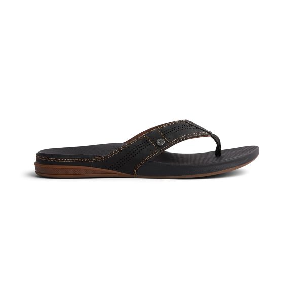 51t7L0aOLpL.jpg Cushion Lux Men's Flip Flop, Ultra Soft Cushion Footbed, Full Grain Leather Strap