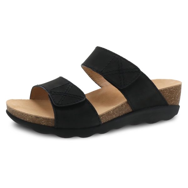 Maddy Slip-On Wedge Sandal for Women –Comfortable Wedge Shoes with Arch Support –Fully Adjustable Straps with Hook & Loop
