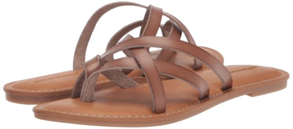 615kZ12kRBL.jpg Women's Strappy Slide Flat Sandal