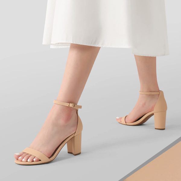 617B6lWQPTL.jpg Women's Chunk Low Heel Pump Sandals