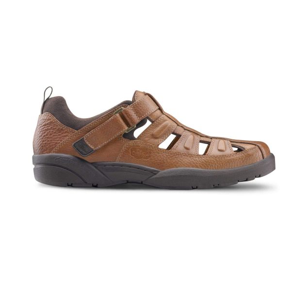 61FtxYdf0DL.jpg Fisherman Men's Therapeutic Diabetic Extra Depth Sandal: Chestnut 13.0 Wide (E/2E)