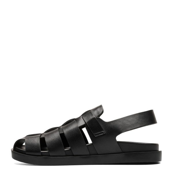 61GHt23b3aL.jpg Men's Montego Slingback Buckle Sandal Flat
