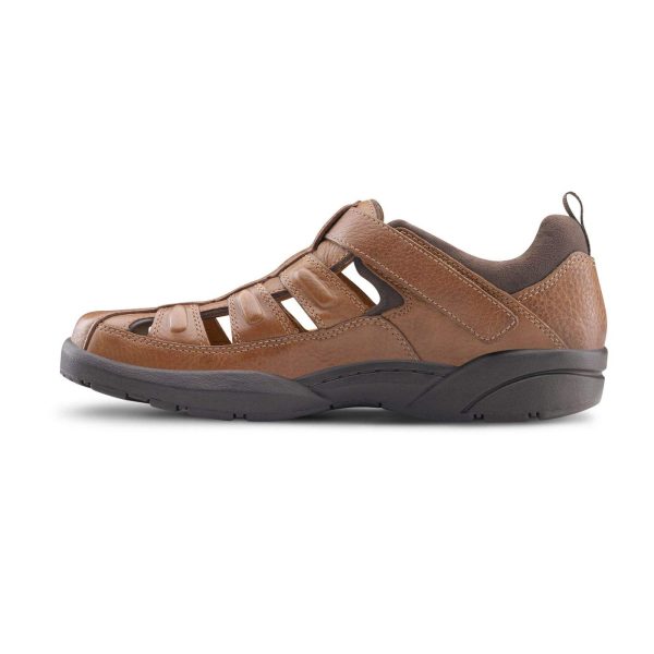 61JEtdXYMrL.jpg Fisherman Men's Therapeutic Diabetic Extra Depth Sandal: Chestnut 13.0 Wide (E/2E)