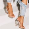 High Heel High Heels Pumps Women Heels Clear Transparent Shoes Sandals Ladies Slippers Block Heel Women Shoes(4.5 UK) High Heel