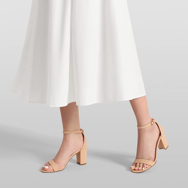 61NfRo73gtL.jpg Women's Chunk Low Heel Pump Sandals