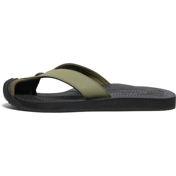 61PScIq117L.jpg Men's Barbados Hybrid Flip-Flop with Toe Protection