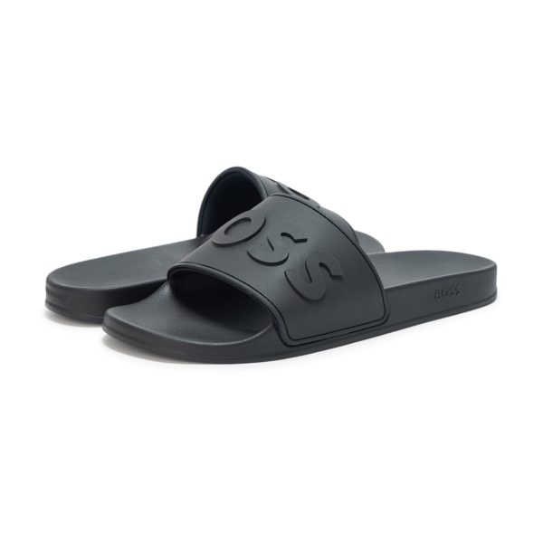 61WG9boVpIL.jpg BOSS Men's Big Logo Slide Sandals