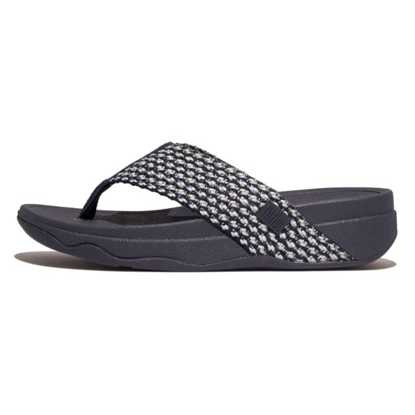 61d9ARsiPL.jpg Women's Surfa Multi-Tone Webbing Toe-Post Sandals Wedge