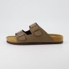 Lane Cork Footbed Mens Sandals, Adjustable Buckle Comfort Slides for Men, Genuine Leather Insole Summer Sandals Men Footwear