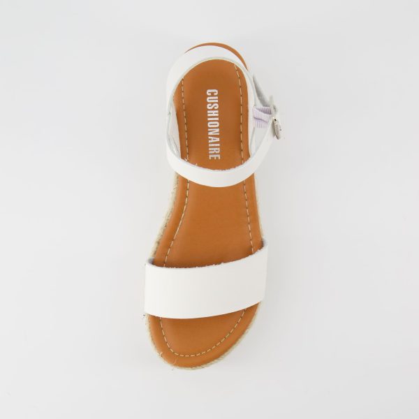 Melissa Espadrille Platform Sandals For Women with Adjustable Ankle Strap and Memory Foam Insole-Comfortable Womens Sandals for