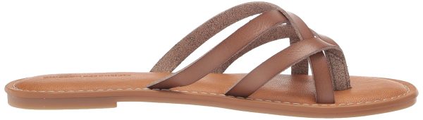 61hpcF-8srL.jpg Women's Strappy Slide Flat Sandal