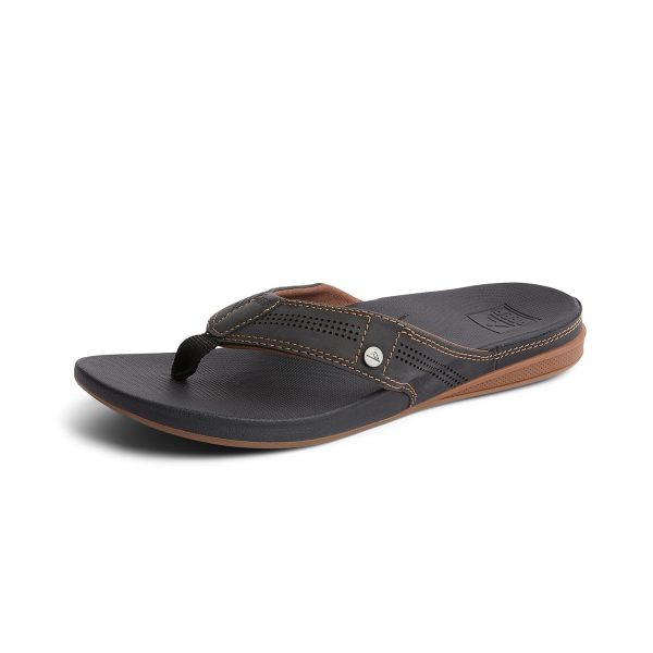 61iqGtwgIaL.jpg Cushion Lux Men's Flip Flop, Ultra Soft Cushion Footbed, Full Grain Leather Strap