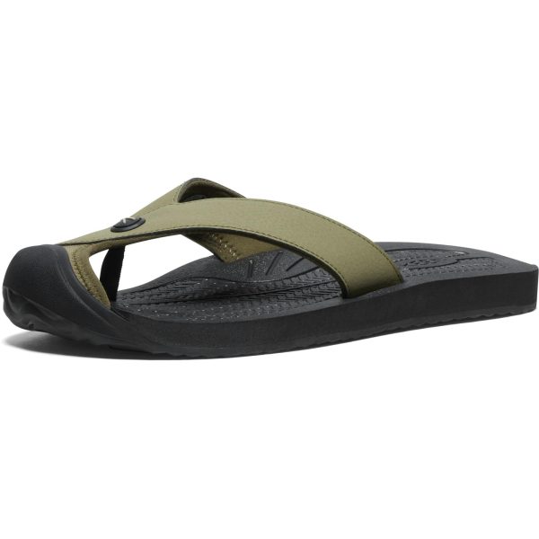 61krO2bpeIL.jpg Men's Barbados Hybrid Flip-Flop with Toe Protection