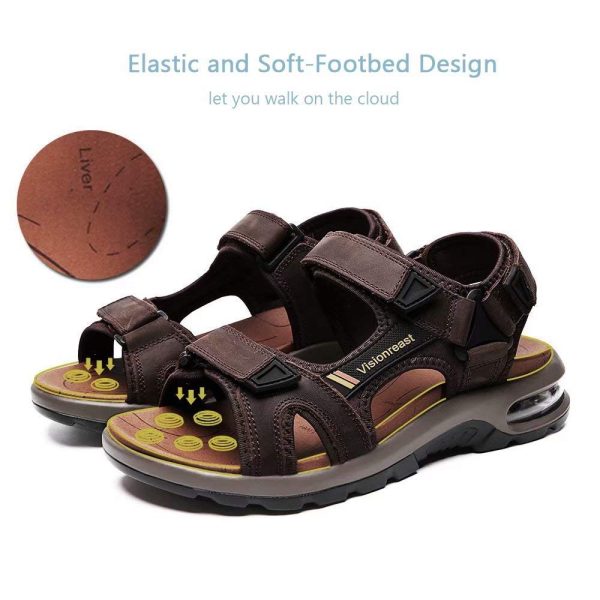 61lxSyFjIrL.jpg Mens Athletic Sandals Open Toe Hiking Outdoor Non-slip Sandals Air Cushion Sport Casual Beach Sandals