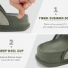 Mens Casual Sandals with Comfortable Orthopedic Arch Support Summer Beach Walking Shoes Cushion Slides Slip on Indoor Outdoor