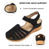 Women Comfortable Flat Sandals: Dressy Summer Sandal - Closed Toe Fisherman Sandals