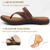 Womens Fashion Orthotic Flip Flops Ladies Slip On Lightweight Athletic Yoga Mat Cushion Thong Sandals With Comfortable Plantar