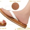 Women's Flip Flops Arch Support Yoga Mat Summer Beach Woman Thong Sandals with Orthotic Rubber Soles(US Size 5-11)