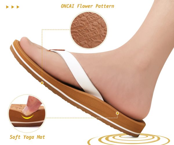 71BBFr-iP4L.jpg Women's Flip Flops Arch Support Yoga Mat Summer Beach Woman Thong Sandals with Orthotic Rubber Soles(US Size 5-11)