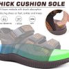 Mens Hiking Sandals with Arch Support Orthopedic Walking Recovery Sandals for Plantar Fasciitis Open Toe Summer Athletic Sport