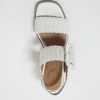Women's MADYLYN Heeled Sandal, White Leather, 6.5