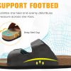 Mens Sandals,Beach Slides Cork Footbed Slippers with Adjustable Buckle Straps Size 7-13