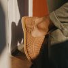 Handmade Leather Huarache Sandals for Men - Genuine Tan Leather, Slip-On, Breathable Design, Ultra Comfortable Insole, Casual