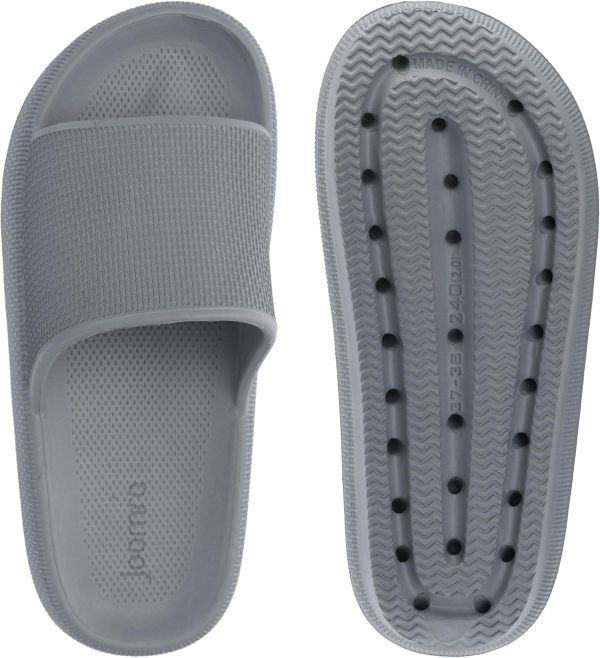 71I3MkVl5AL.jpg Pillow Slippers for Women and Men Non Slip Quick Drying Shower Slides Bathroom Sandals | Ultra Cushion | Thick Sole