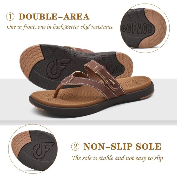 71QbJNBHMSL.jpg Womens Fashion Orthotic Flip Flops Ladies Slip On Lightweight Athletic Yoga Mat Cushion Thong Sandals With Comfortable Plantar