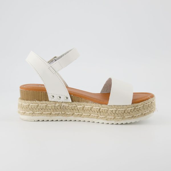 Melissa Espadrille Platform Sandals For Women with Adjustable Ankle Strap and Memory Foam Insole-Comfortable Womens Sandals for