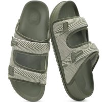 Mens Casual Sandals with Comfortable Orthopedic Arch Support Summer Beach Walking Shoes Cushion Slides Slip on Indoor Outdoor