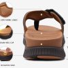 Mens Orthotic Flip Flops Men's Recovery Walking Sandals Adjustable Thick Athletic Cushion Sport Slides for Man, Water Resistant