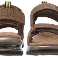 Men's Leather Sandals for Hiking Walking Beach Treads Water Athletic Outdoor with Premium Air Cushion | Waterproof