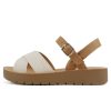 CHESTER ~ Women Flat Sandals Flatform Ankle Buckle Criss Cross Band Straps Sandals Shoes