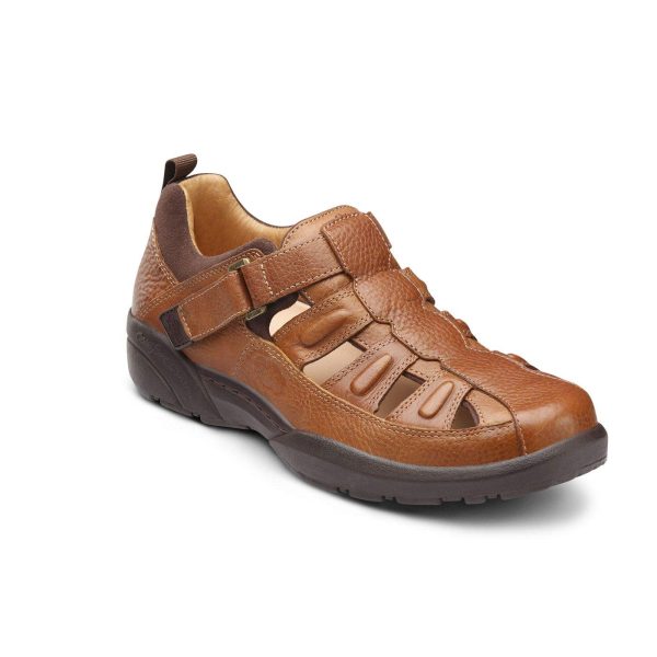 71eLZvgaGRL.jpg Fisherman Men's Therapeutic Diabetic Extra Depth Sandal: Chestnut 13.0 Wide (E/2E)