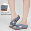 Sandals for Women Wedge Shoes: Slip On Dressy Summer Comfortable Slides Sandals Lightweight Memory Foam Platform Shoes