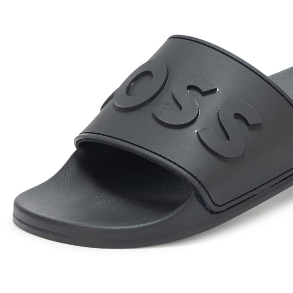 71hYlQSeEmL.jpg BOSS Men's Big Logo Slide Sandals