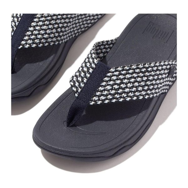 71i-uYTTb8L.jpg Women's Surfa Multi-Tone Webbing Toe-Post Sandals Wedge