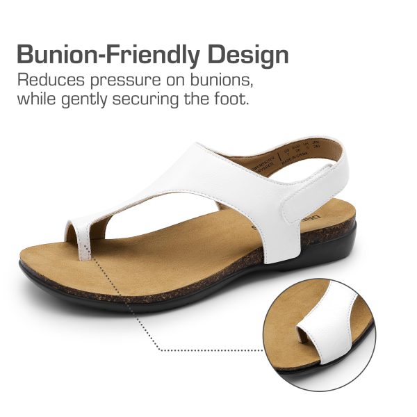 71m7tgnITiL.jpg Women's Comfortable Cork Footbed Arch Support Sandals Casual to Dressy Thong Walking Flat Sandals for Summer