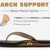 Womens Arch Support Flip Flops Comfortable Yoga Mat Slip on Summer Beach Walking Thong Cushion Sandals
