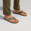 Tuahine Men's Waterproof Leather Sandals, Versatile Beach Flip Flops, Arch Support & Comfort Fit, Lightweight & Durable,