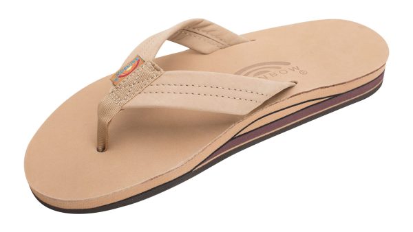 71qLDIHUsJL.jpg Women's Double Layer Premier Leather Sandals w/Arch Support
