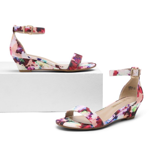 Women's Ingrid Ankle Strap Low Wedge Sandal