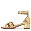 Women's Nora Ankle Strap Low Block Heel Sandal Heeled