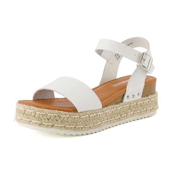 Melissa Espadrille Platform Sandals For Women with Adjustable Ankle Strap and Memory Foam Insole-Comfortable Womens Sandals for