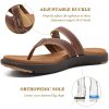 Womens Fashion Orthotic Flip Flops Ladies Slip On Lightweight Athletic Yoga Mat Cushion Thong Sandals With Comfortable Plantar
